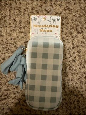 Madison Home Wandering Moon Light Blue Women's Glasses Case